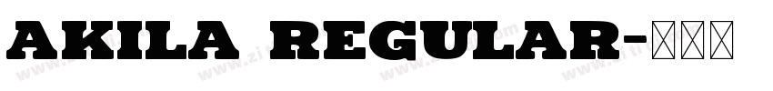 Akila Regular字体转换